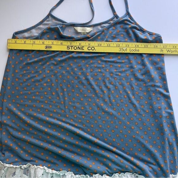 Matilda Jane Orange and Blue Polka-dot Knit Spaghetti Strap Tank, Size M - Picture 8 of 8